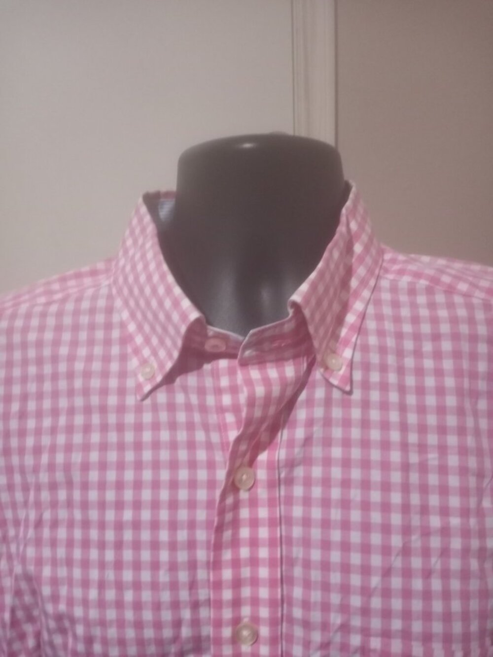 Vineyard Vines Classic Fit Tucker Shirt Pink White Check Cotton  Sz XL Button - Picture 5 of 12